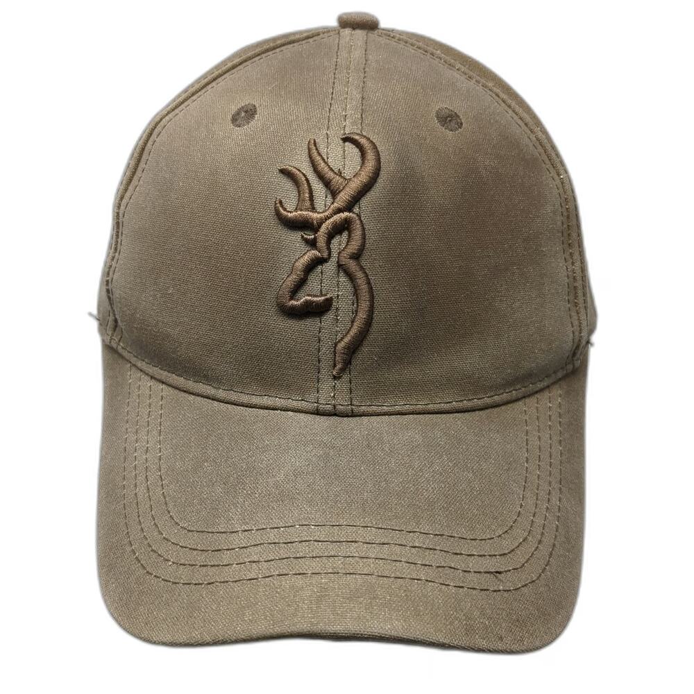 Browning Baseball Cap Brown Green One Size Embroidered Buckmark Deer Logo Hat